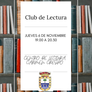 Club de lectura, jueves 6 de noviembre